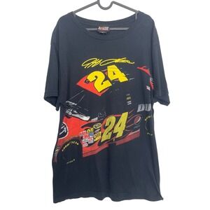 Chase Authentics Vintage NASCAR Jeff Gordon 24 Graphic T-Shirt Black Large